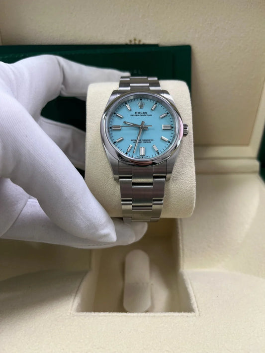 Oyster Perpetual 36 mm azzurro